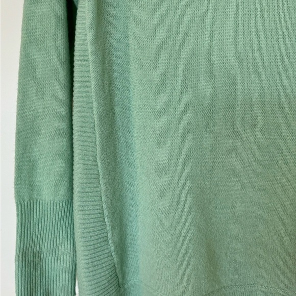Halogen 100% cashmere lightweight sweater size XS mint green Back‎ Zip - Picture 5 of 9